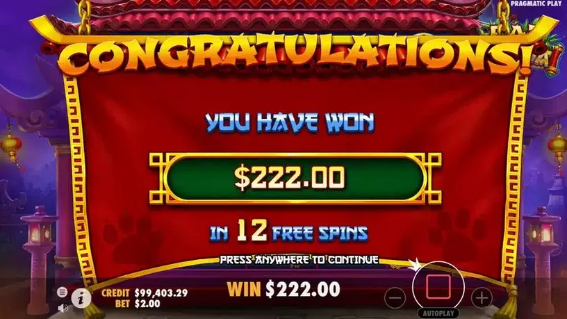 Fat Panda slot screenshot 6
