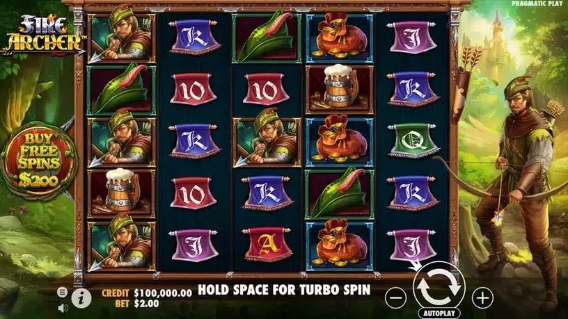 Fire Archer slot screenshot 1