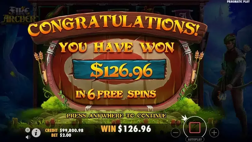 Fire Archer slot screenshot 8
