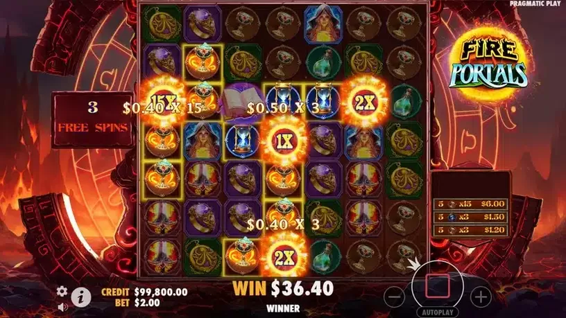 Fire Portals slot screenshot 6