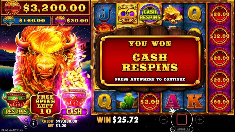 Fire Stampede Ultimate slot screenshot 5