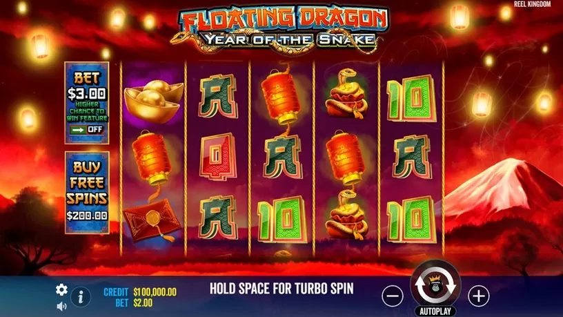Floating Dragon – Year of the Snake slot screenshot 1