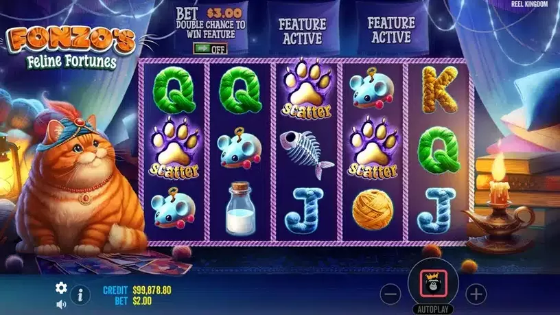 Fonzo’s Feline Fortune’s slot screenshot 4