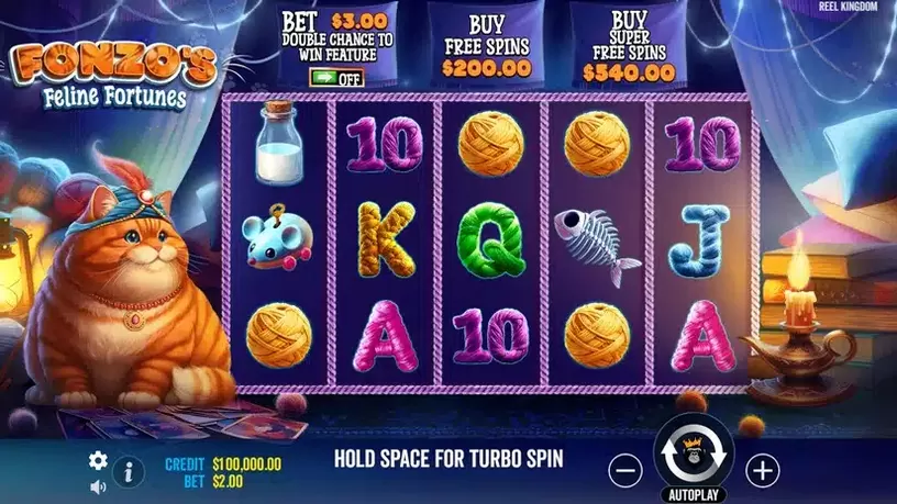 Fonzo’s Feline Fortune’s slot screenshot 1