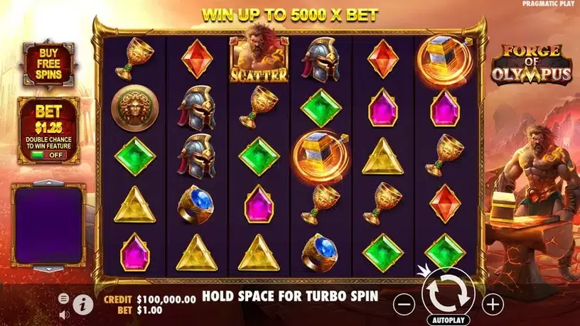 Forge of Olympus slot screenshot 1