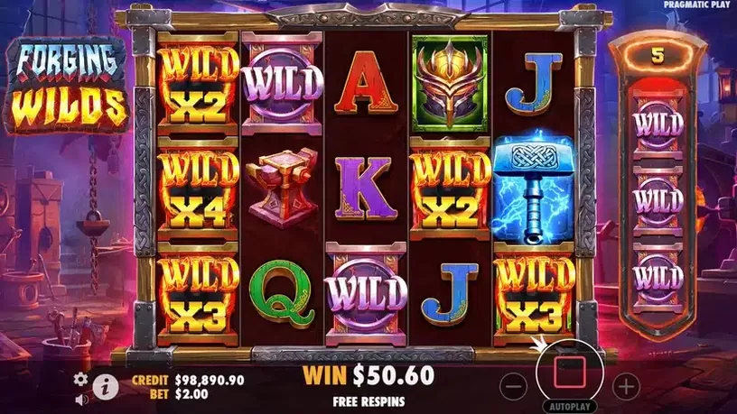 Forging Wilds slot screenshot 5