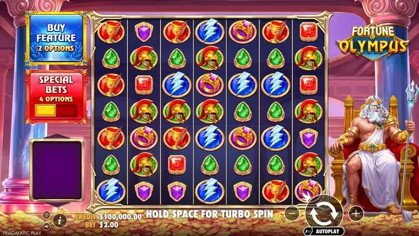 Fortune of Olympus slot screenshot 1