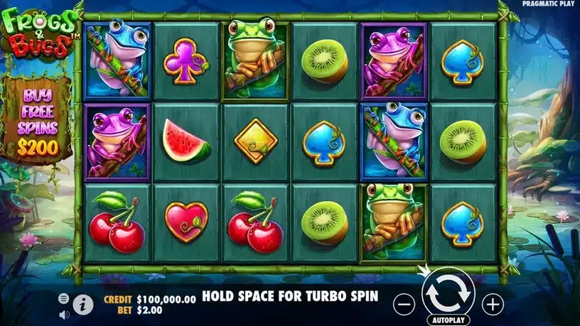 Frogs & Bugs slot screenshot 1
