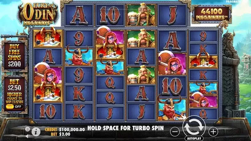Fury of Odin Megaways slot screenshot 1