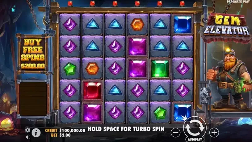 Gem Elevator slot screenshot 1