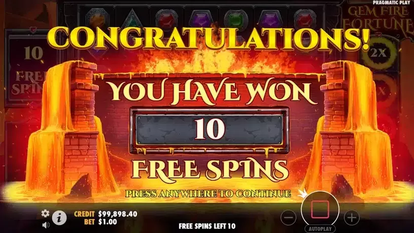 Gem Fire Fortune slot screenshot 3