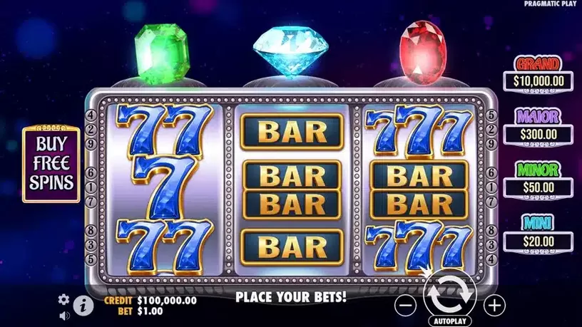 Gem Trio slot screenshot 1