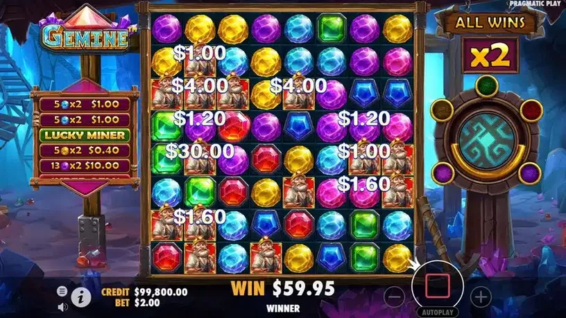 Gemine slot screenshot 5