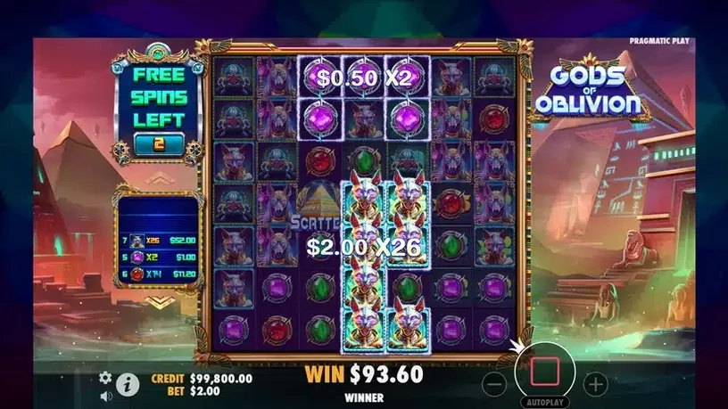 Gods of Oblivion slot screenshot 6