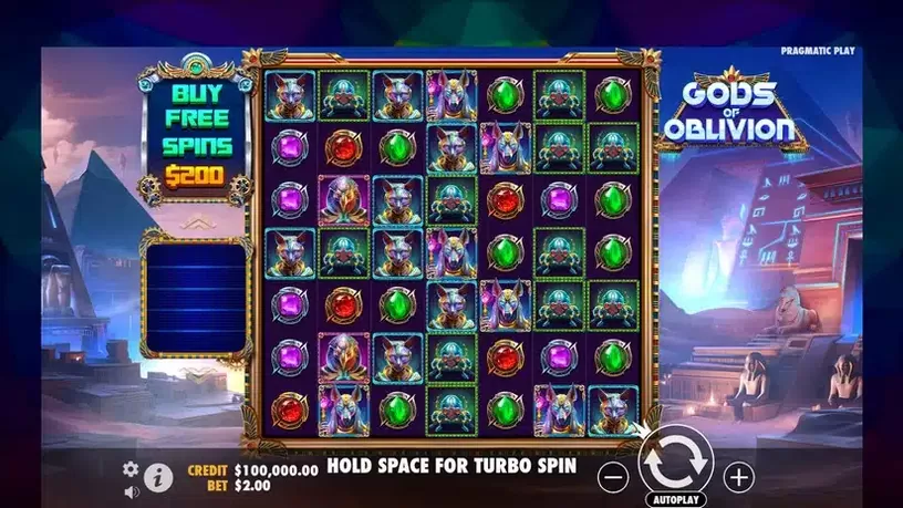 Gods of Oblivion slot screenshot 1