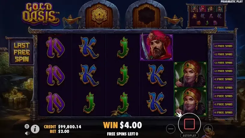 Gold Oasis slot screenshot 5