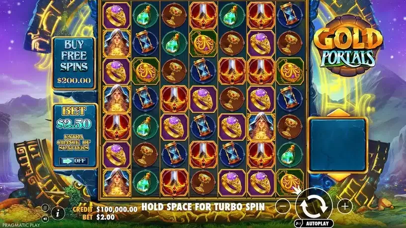 Gold Portals slot screenshot 1