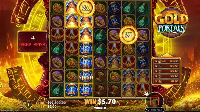 Gold Portals slot screenshot 5