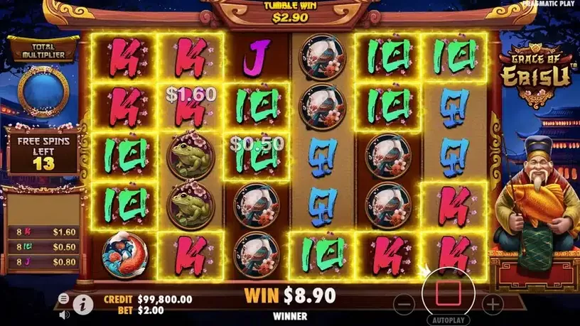 Grace of Ebisu slot screenshot 4