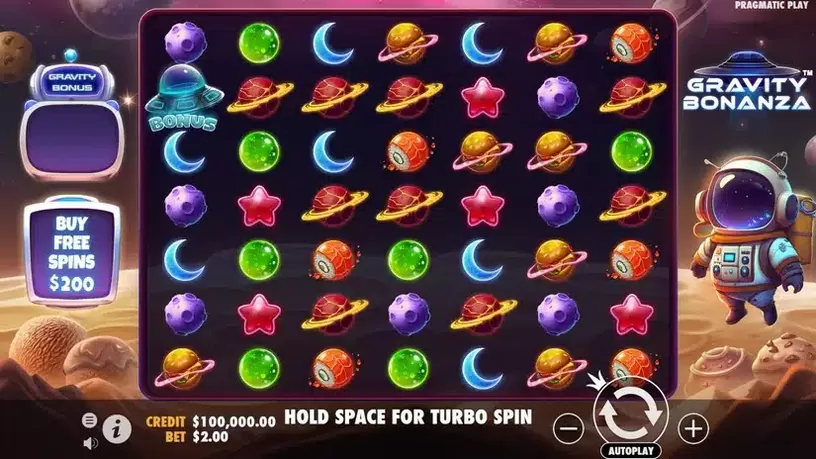 Gravity Bonanza slot screenshot 1
