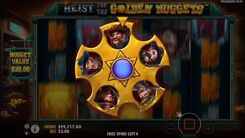 Heist for the Golden Nuggets slot screenshot 4