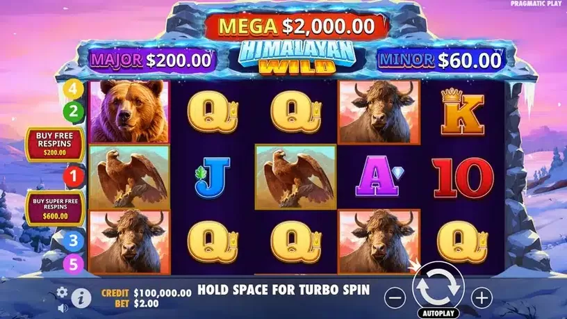 Himalayan Wild slot screenshot 1