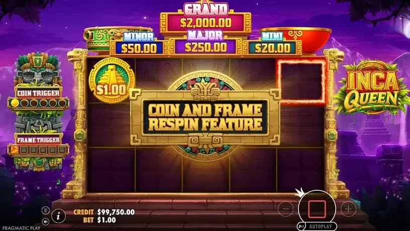 Inca Queen slot screenshot 2