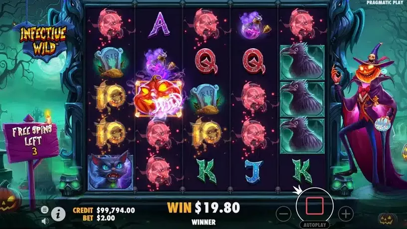 Infective Wild slot screenshot 4