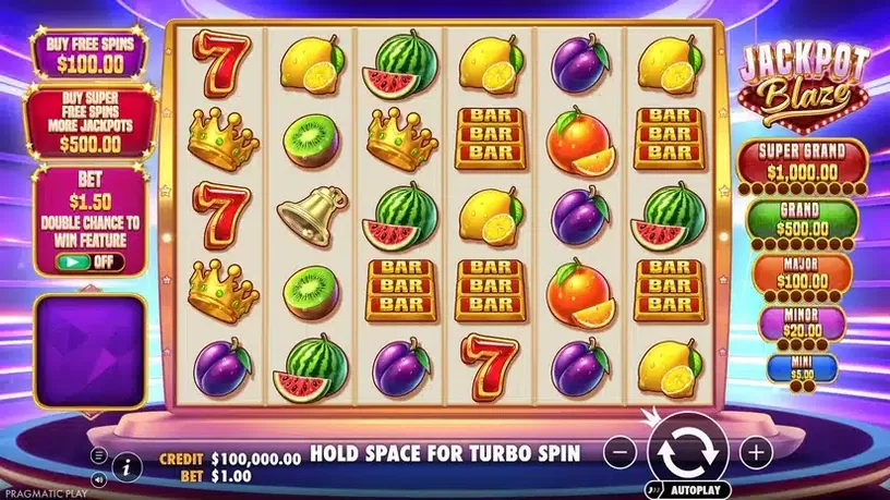 Jackpot Blaze slot screenshot 1
