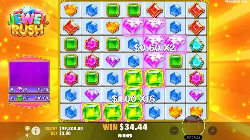 Jewel Rush slot screenshot 6