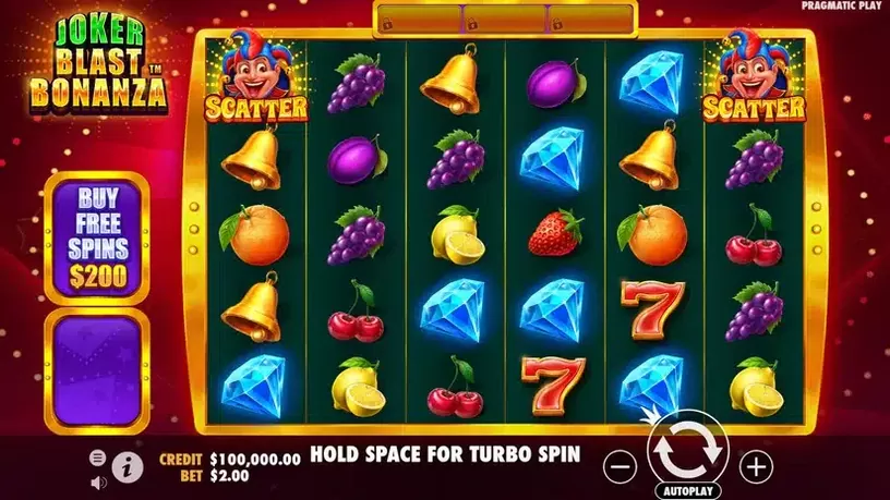 Joker Blast Bonanza slot screenshot 1