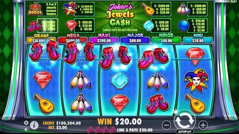 Joker’s Jewels Cash slot screenshot 4