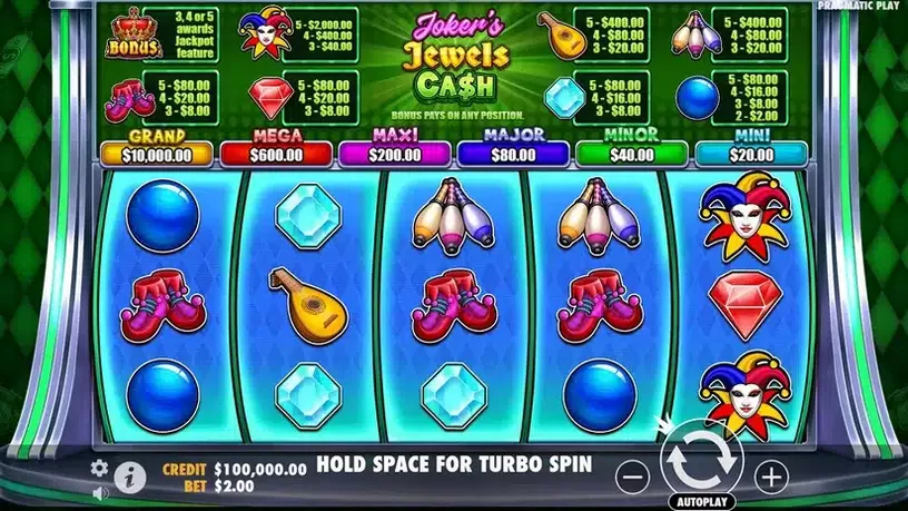 Joker’s Jewels Cash slot screenshot 1
