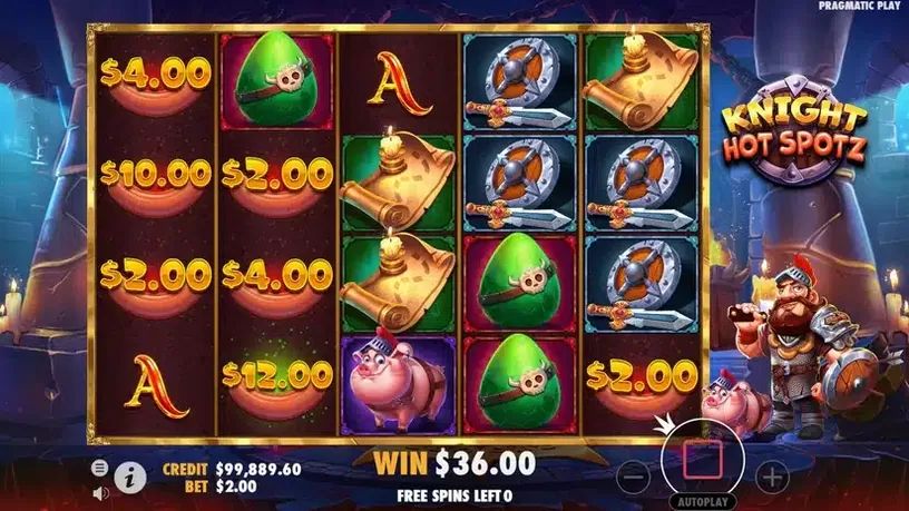 Knight Hot Spotz slot screenshot 5