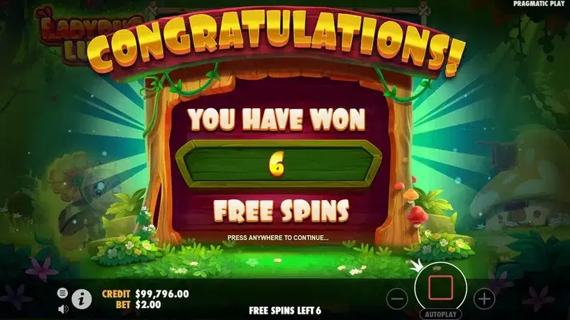 LadyBug Luck slot screenshot 3