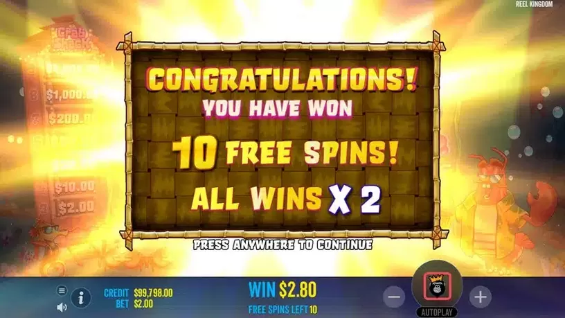 Lobster Bob’s Crazy Crab Shack slot screenshot 4