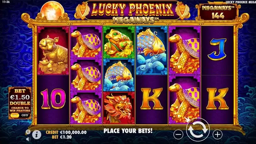 Lucky Phoenix Megaways slot screenshot 1