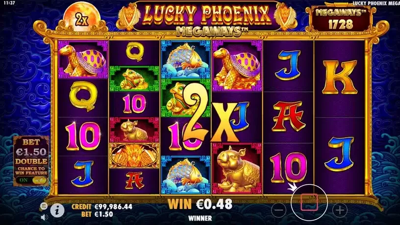 Lucky Phoenix Megaways slot screenshot 3