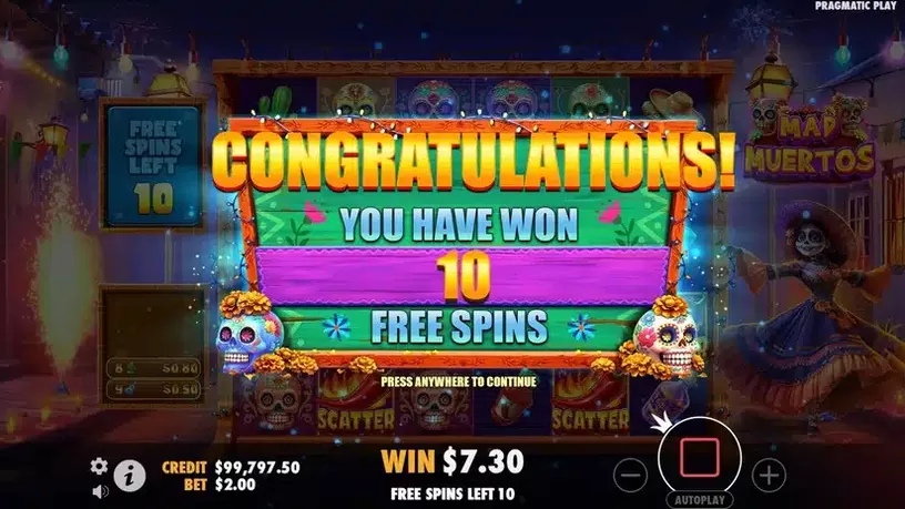 Mad Muertos slot screenshot 4