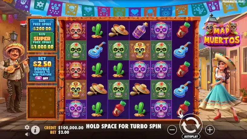 Mad Muertos slot screenshot 1