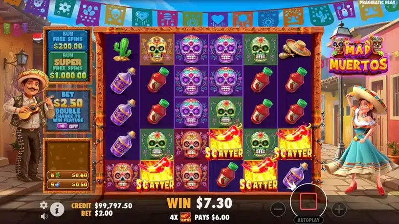 Mad Muertos slot screenshot 3