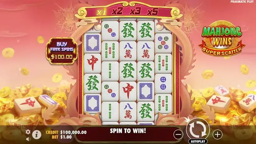 Mahjong Wins Super Scatter slot screenshot 1