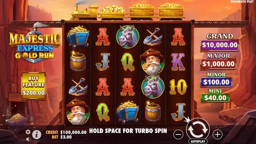 Majestic Express Gold Run slot screenshot 1