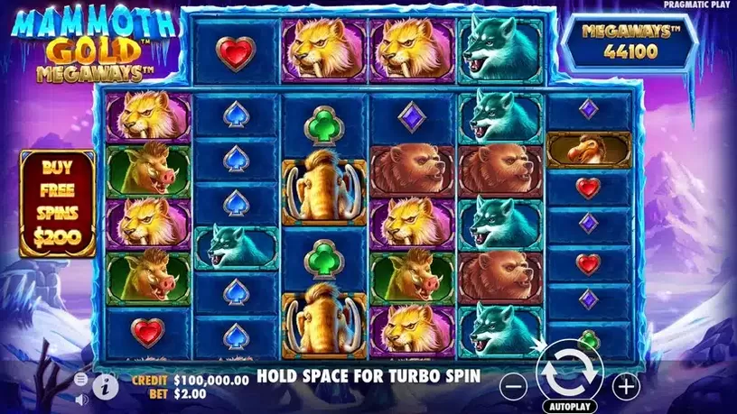Mammoth Gold Megaways slot screenshot 1