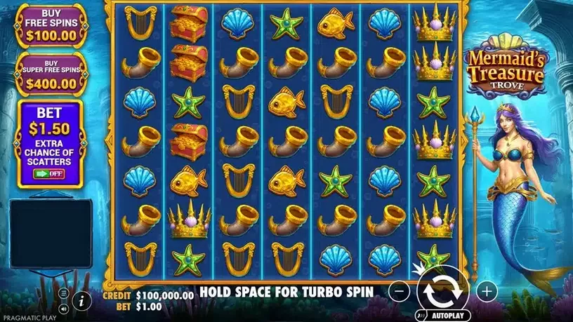 Mermaid’s Treasure Trove slot screenshot 1