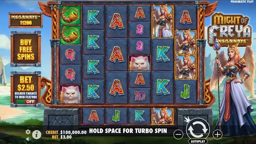 Might of Freya Megaways slot screenshot 1