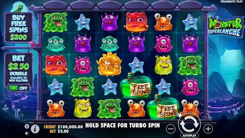Monster Superlanche slot screenshot 1