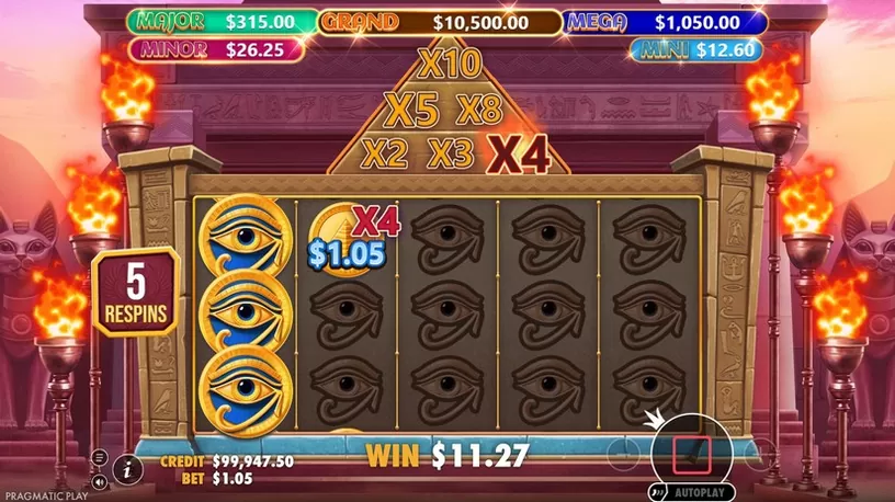 Mummy’s Jewels 100 slot screenshot 5