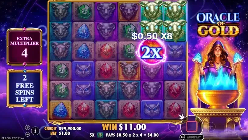 Oracle of Gold slot screenshot 2