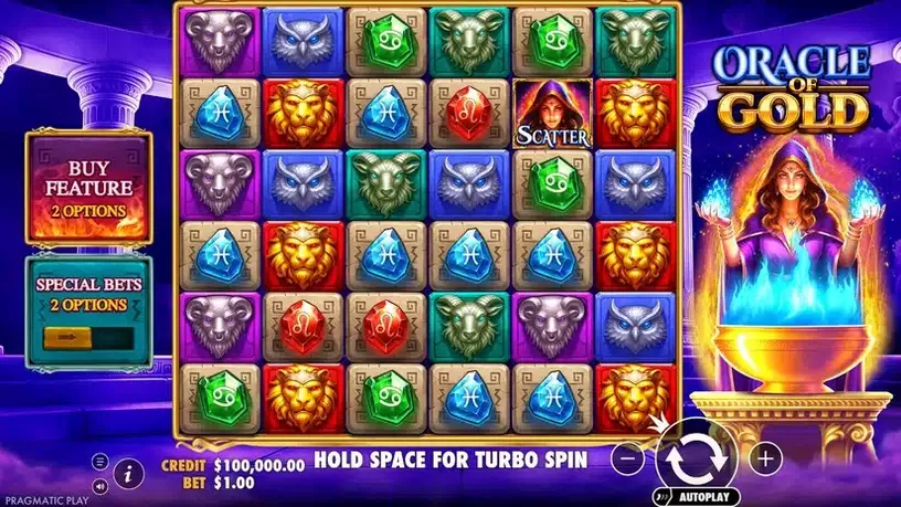 Oracle of Gold slot screenshot 1